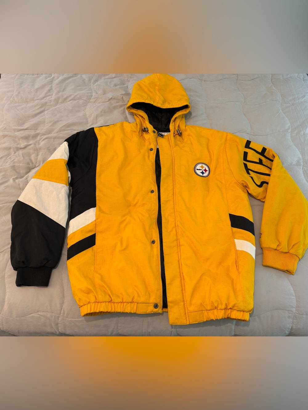 Steelers Yellow Hooded Jacket